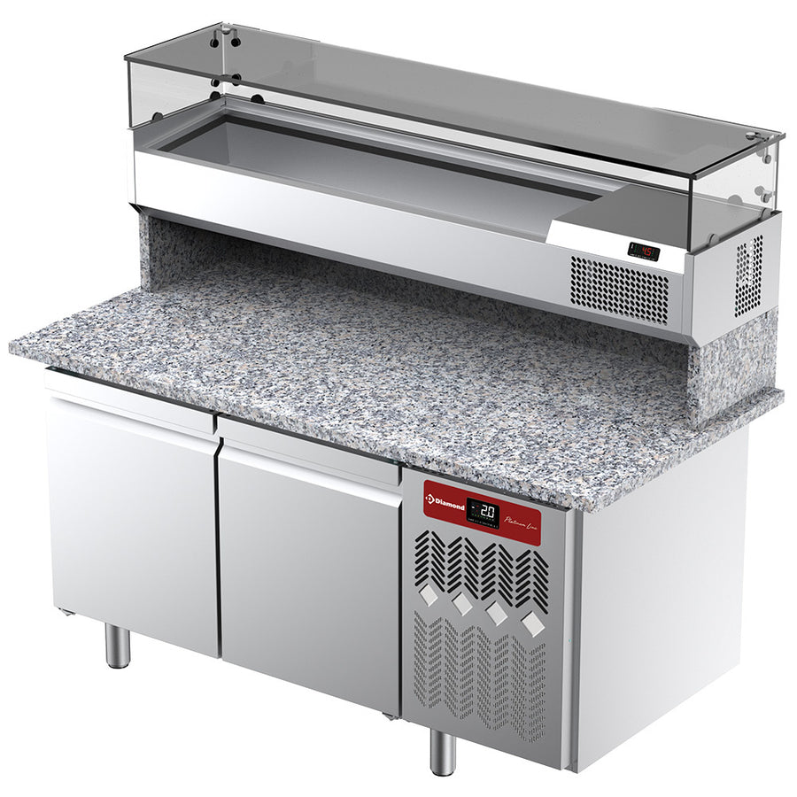 Ensemble table frigo & structure réfrigérée :