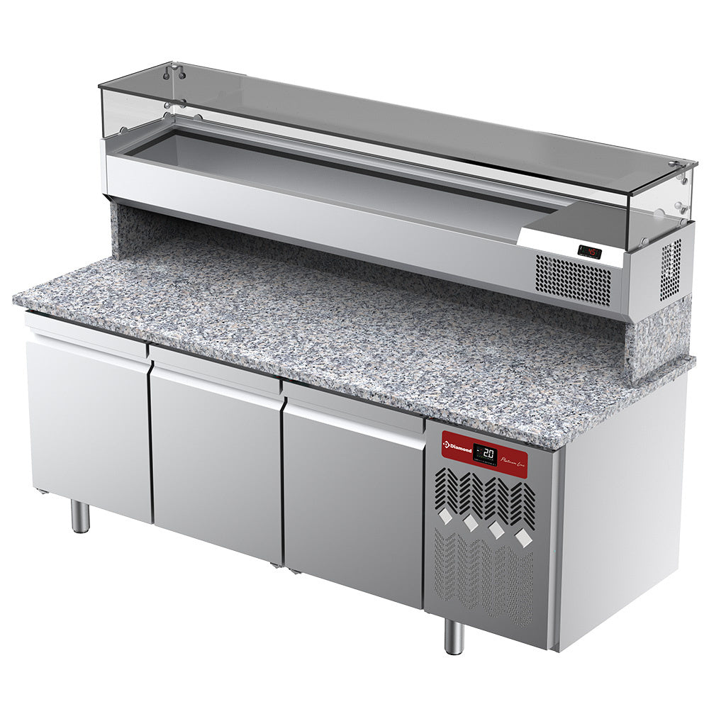 Ensemble table frigo & structure réfrigérée :