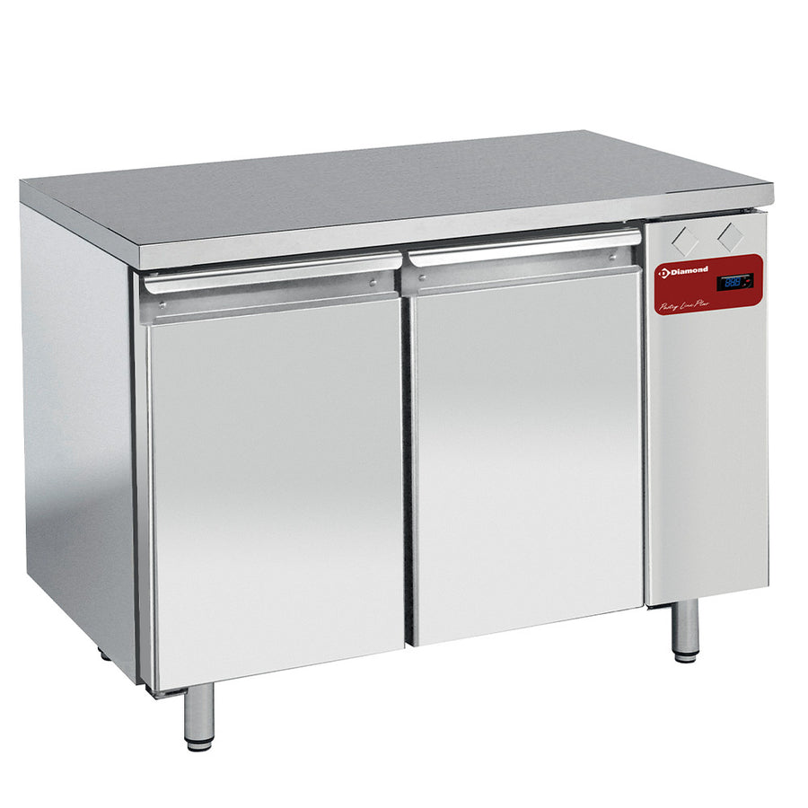 Table de congélation, ventilée, 2 portes EN 600x400, (Sans groupe)
