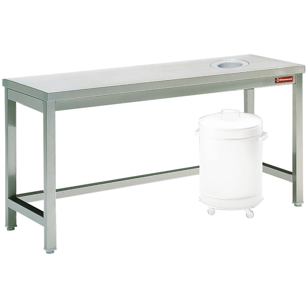 Table à débarrasser avec vide ordure