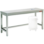 Table à débarrasser avec vide ordure