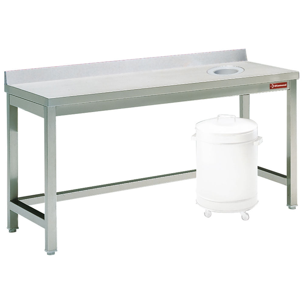 Table à débarrasser avec vide ordure + ba