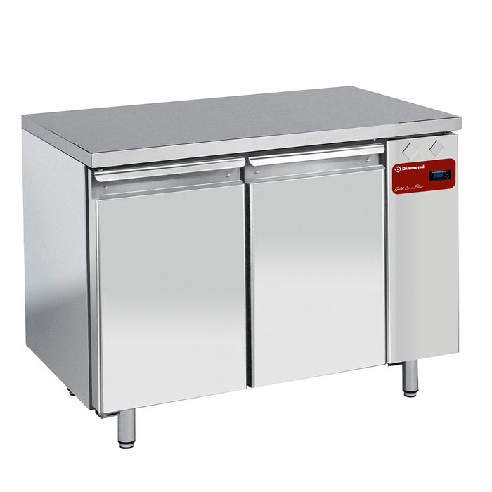 Table de congélation, ventilée, 2 portes GN 1/1, (Sans groupe)