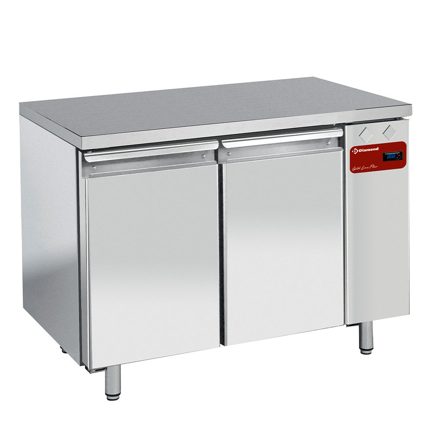 Table de congélation, ventilée, 2 portes GN 1/1, (Sans groupe)