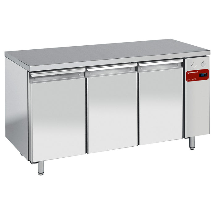 Table de congélation, ventilée, 3 portes GN 1/1, (Sans groupe)