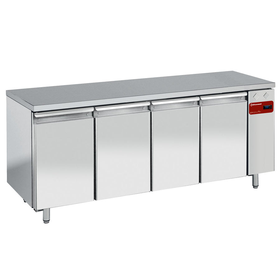 Table frigorifique, ventilée, 4 portes GN 1/1, (sans groupe)