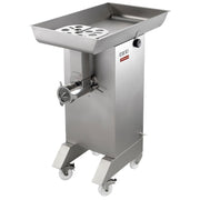 Hachoir en inox Diamond N° 32 avec roulettes, groupe en acier inox, Ø 4,5 mm, capacité 700 kg/h, pour transformation alimentaire
