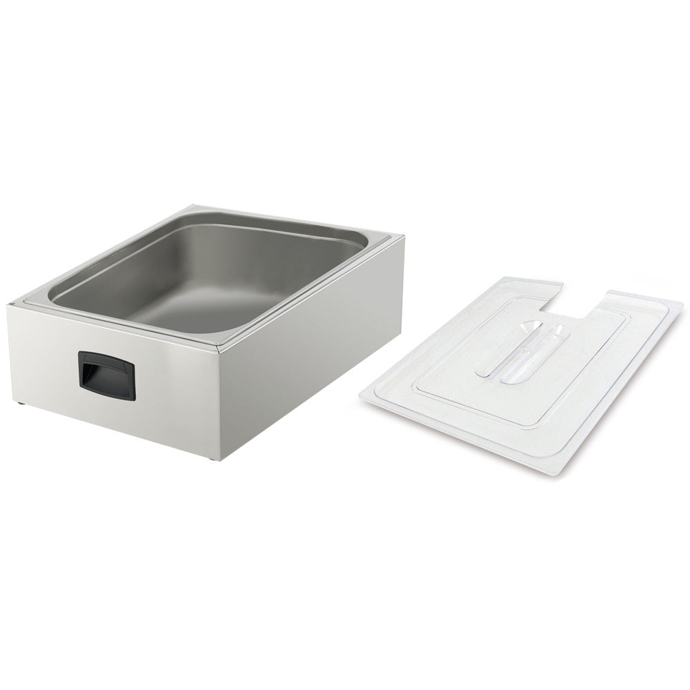 Cuve GN 2/1 pour cuiseur sous-vide avec couvercle