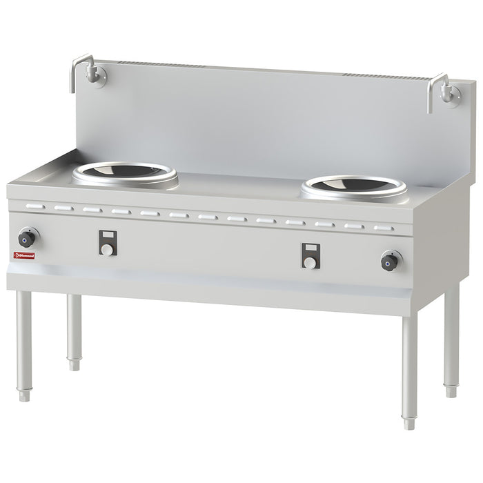 Fourneau wok induction 2 zones - Ø300 MM