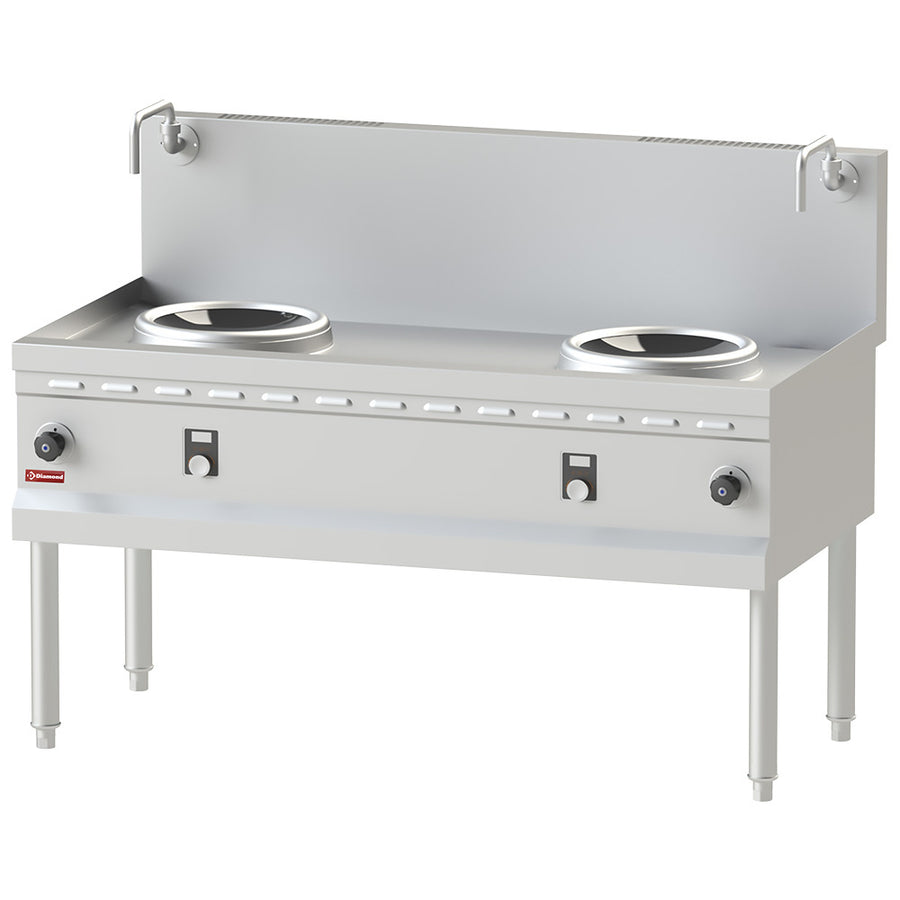 Fourneau wok induction 2 zones - Ø300 MM