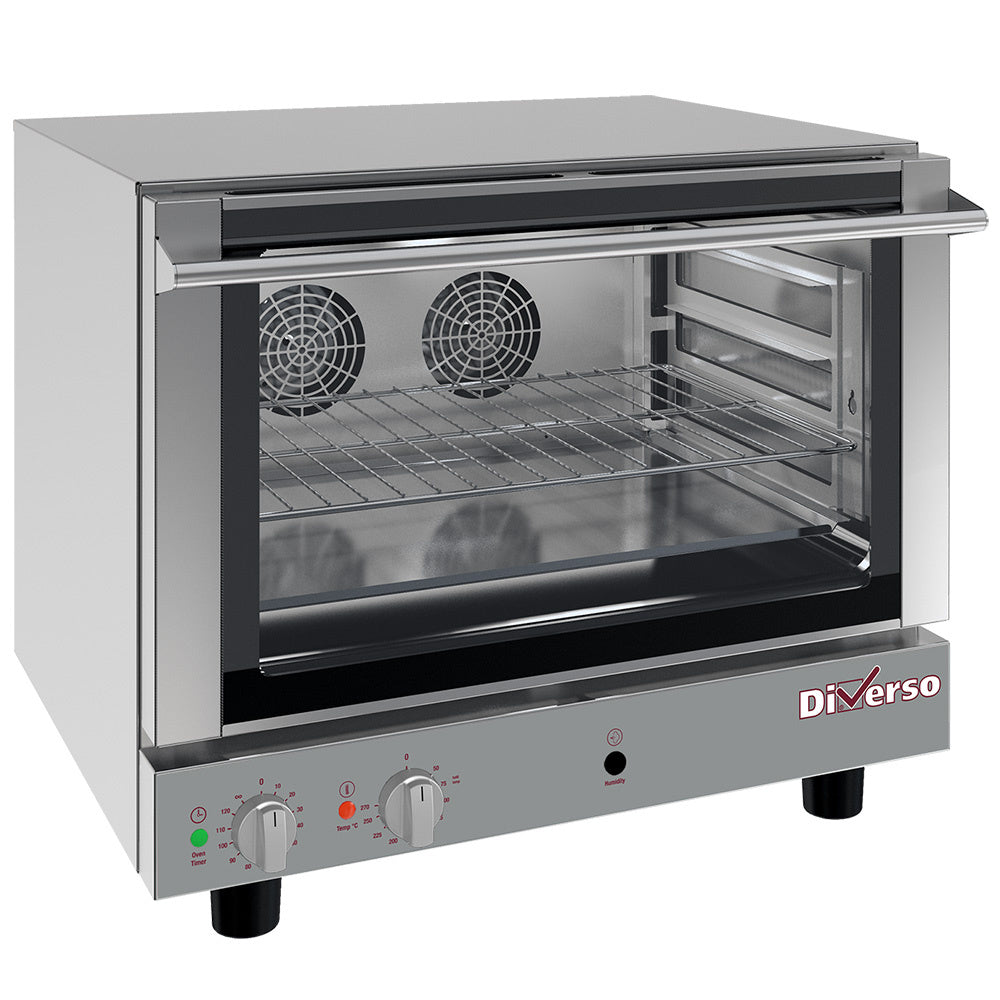 Quatre appareils électriques à convection Diverso 600x400 mm avec humidificateur manuel, mécanique, pour ventilation.