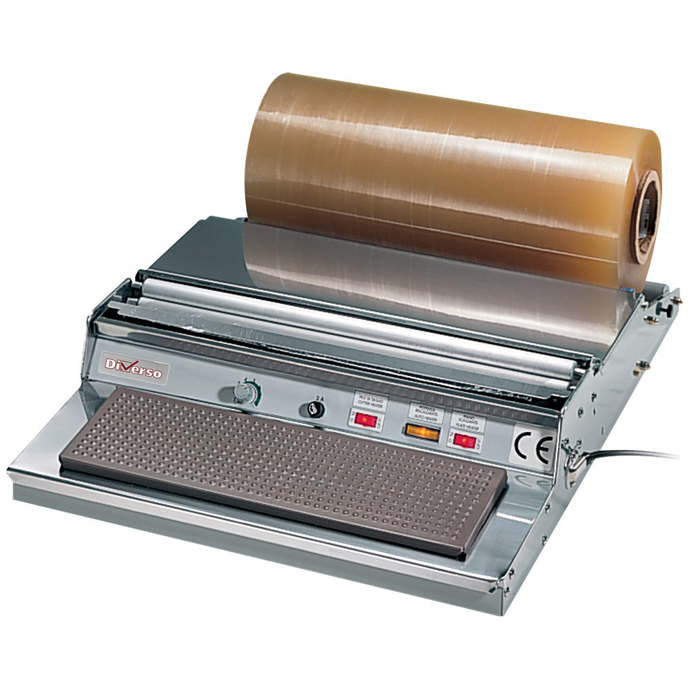 Distributeur de film d'emballage Diverso, largeur 400 mm, rouleau de film plastique pour emballage sécurisé.