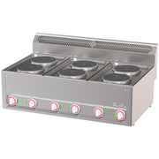 Cuisinière électrique 6 plaques, -Top-
