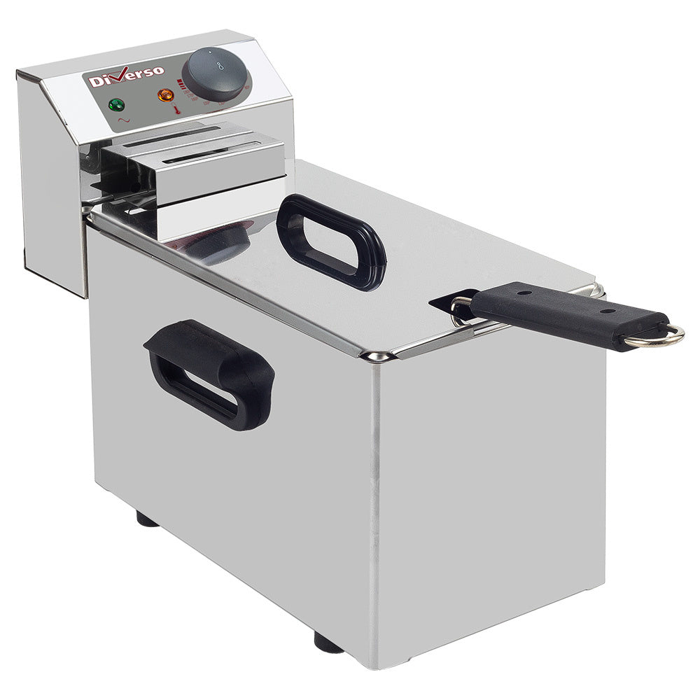 Friteuse électrique de table Diverso, capacité 4 litres, appareil de cuisine compact pour friture domestique.