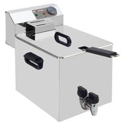 Friteuse de table électrique 8 litres + robinet de vidange
