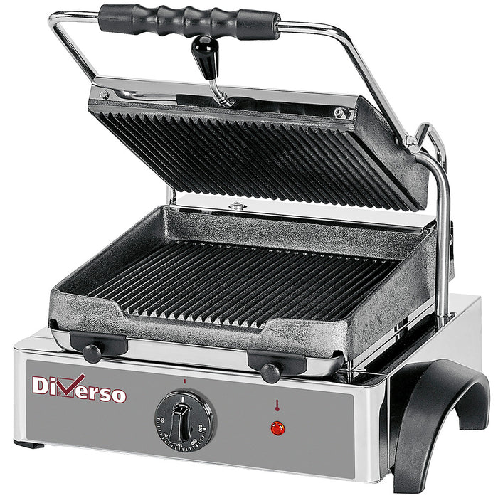 Grill panini électrique, plaques rainurées