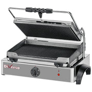 Grill panini électrique MEDIUM, plaques rainurées