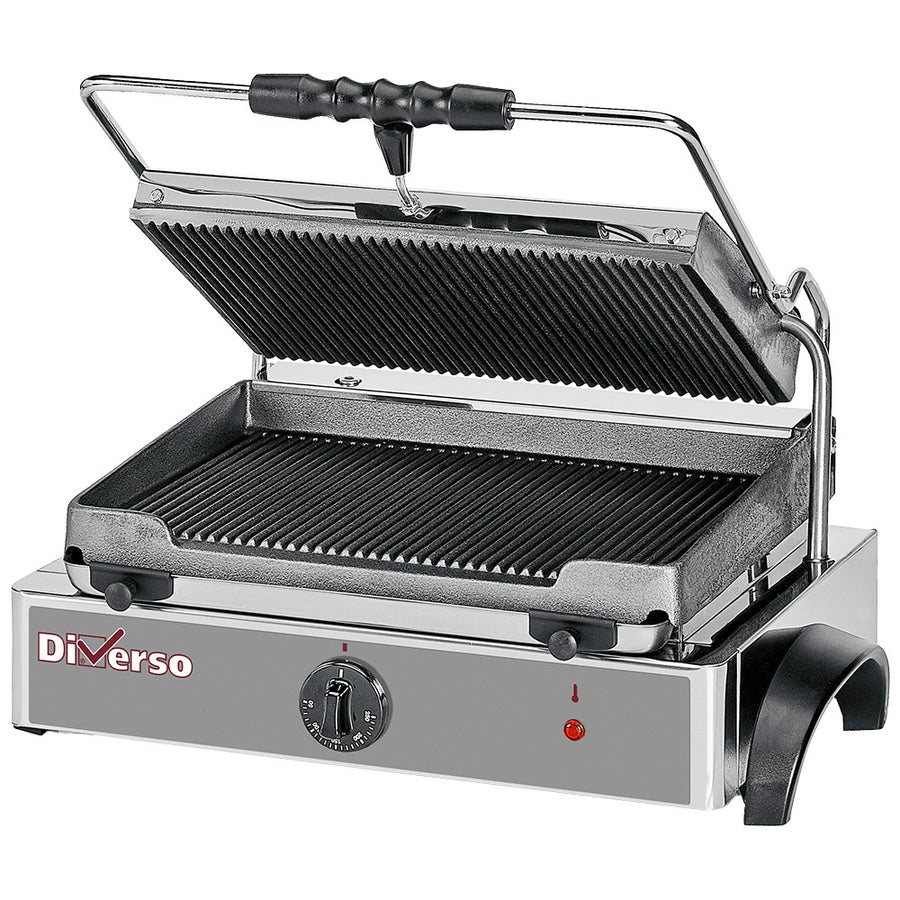 Grill panini électrique MEDIUM, plaques rainurées
