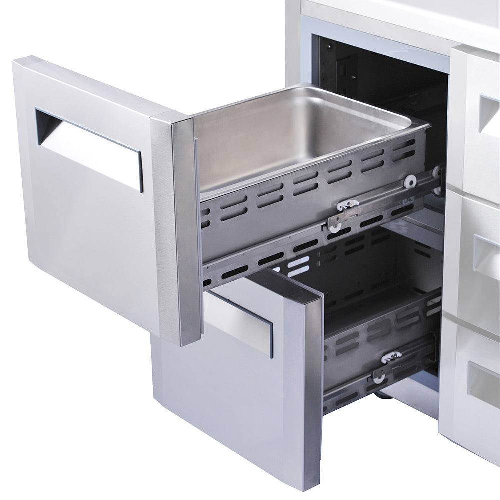 Kit bloc de réfrigération Diverso avec 2 tiroirs (1/2 + 1/2), composants pour installation fiable et efficace.