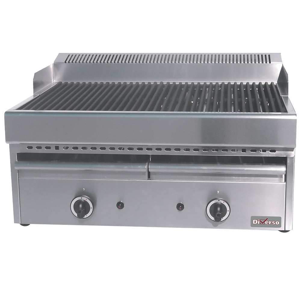 Grill-vapeur gaz avec grille de cuisson en fonte -Top-