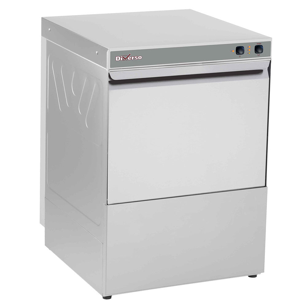 Panier lave-vaisselle Diverso 500x500 mm pour rangement efficace, vue détaillée du panier en plastique robuste.
