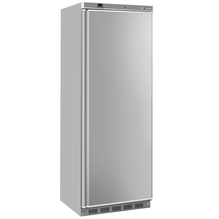 Armoire congélateur Diverso en acier inox, 400 litres, statique, grande capacité pour la congélation domestique.