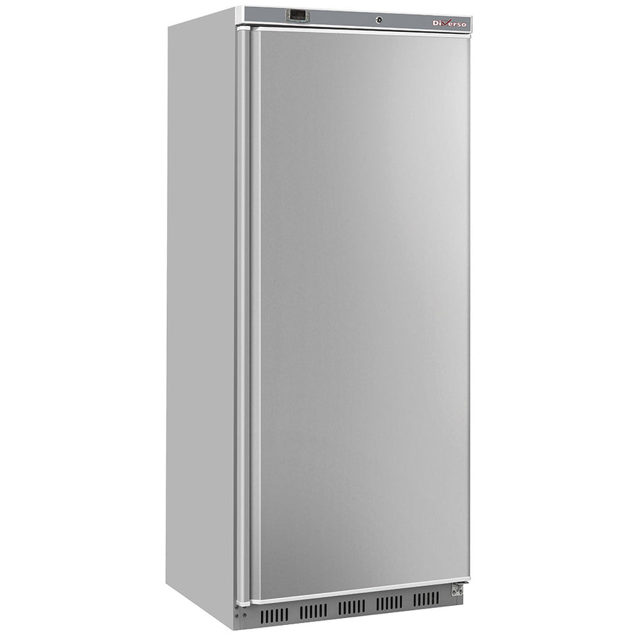 Armoire congélateur Diverso en acier inox, 600 litres, statique, porte large pour congélation domestique ou commerciale