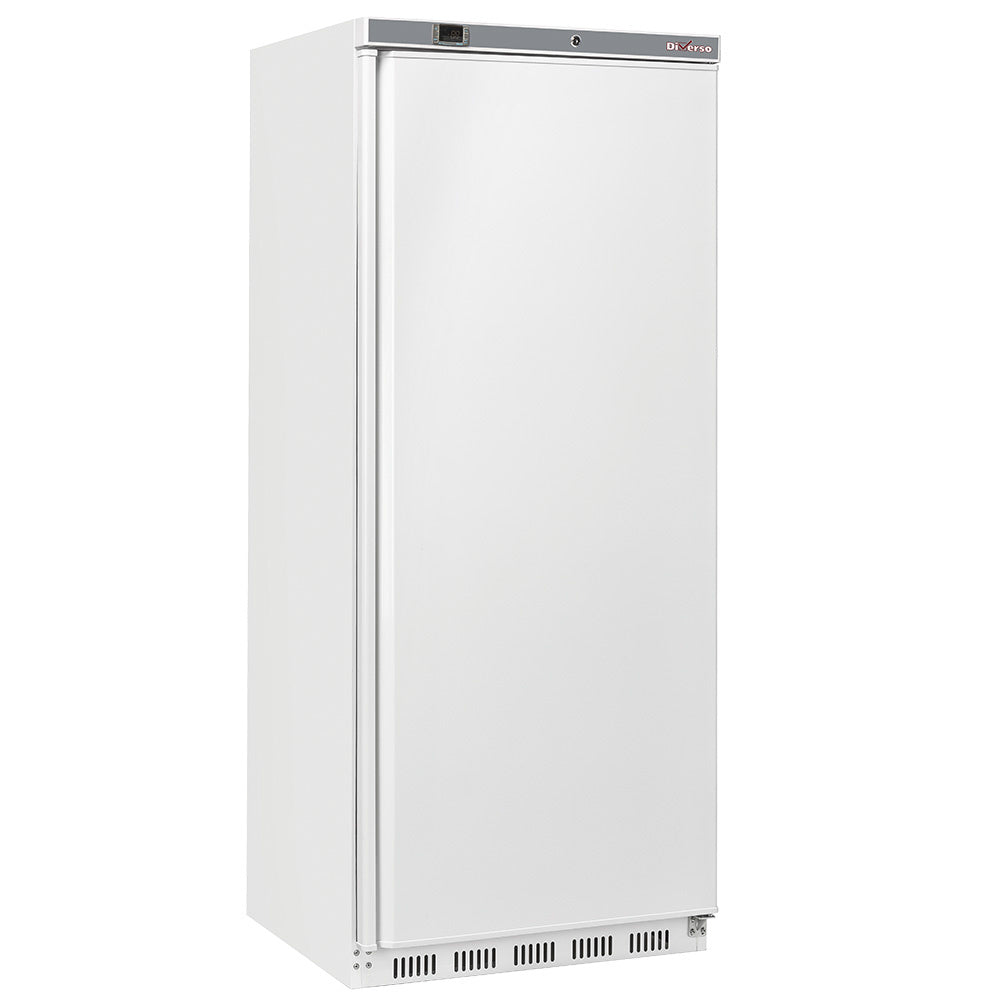 Armoire frigorifique Diverso GN 2/1 ventilée, blanche, 600 litres, pour stockage frigorifique professionnel.