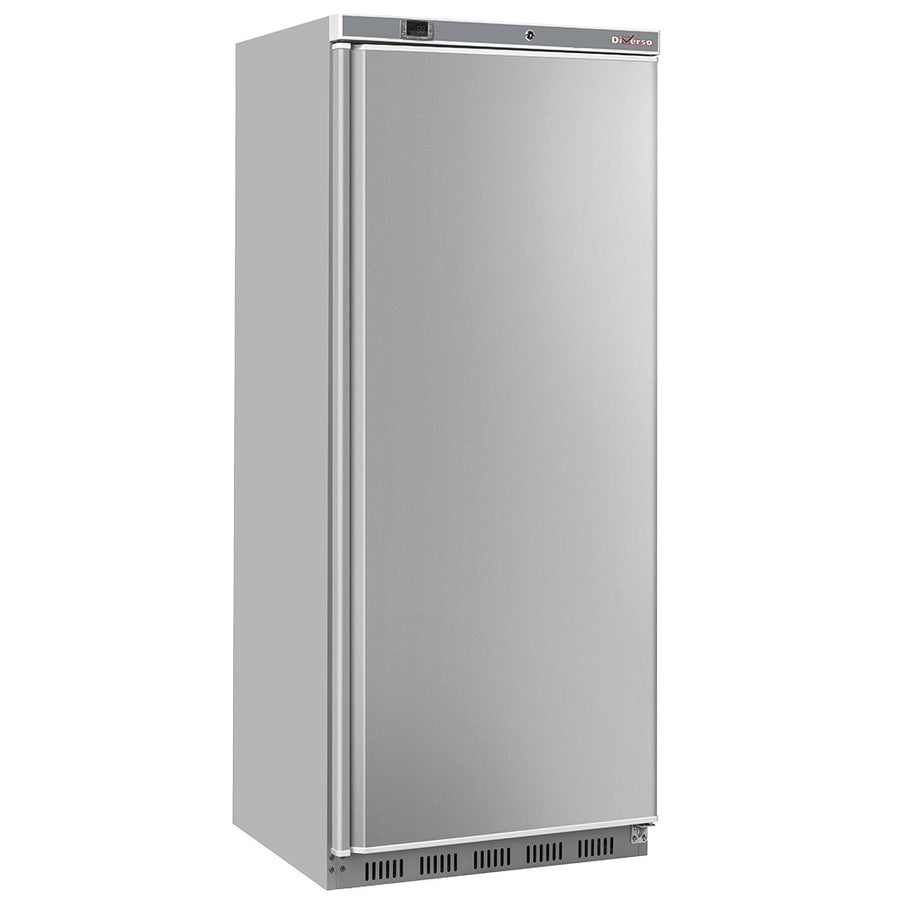Armoire frigorifique GN 2/1 ventilée en acier inox, capacité 600 litres, pour stockage réfrigéré professionnel.