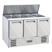 Saladette avec couvercle 4xGN1/1-150 mm + reserve 3 pt.GN 1/1
