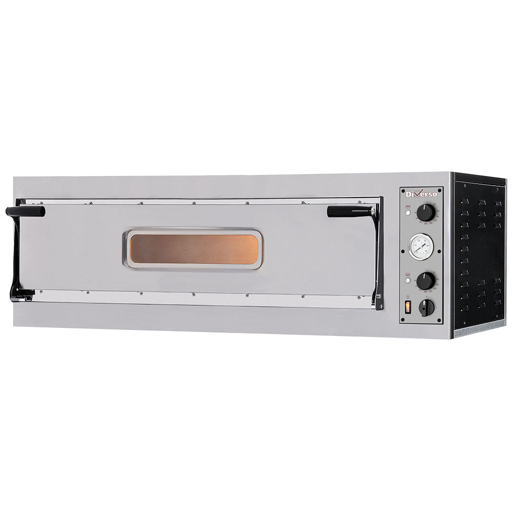 Four électrique pour pizzas de 350 mm avec chambre de cuisson 1080x410 mm, marque Diverso, modèle 001-WR-SFXL-03.