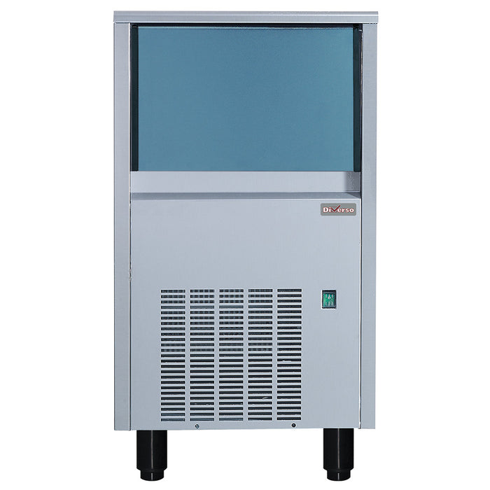 Machine à glaçons pleins (22 gr) 41kg/24h,avec réserve 15 kg inox