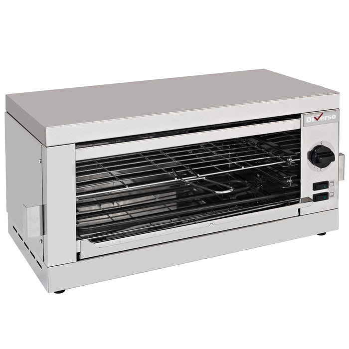 Grille-pain salamandre Diverso 1 étage avec minuterie, appareil de cuisson pour griller et toaster facilement.