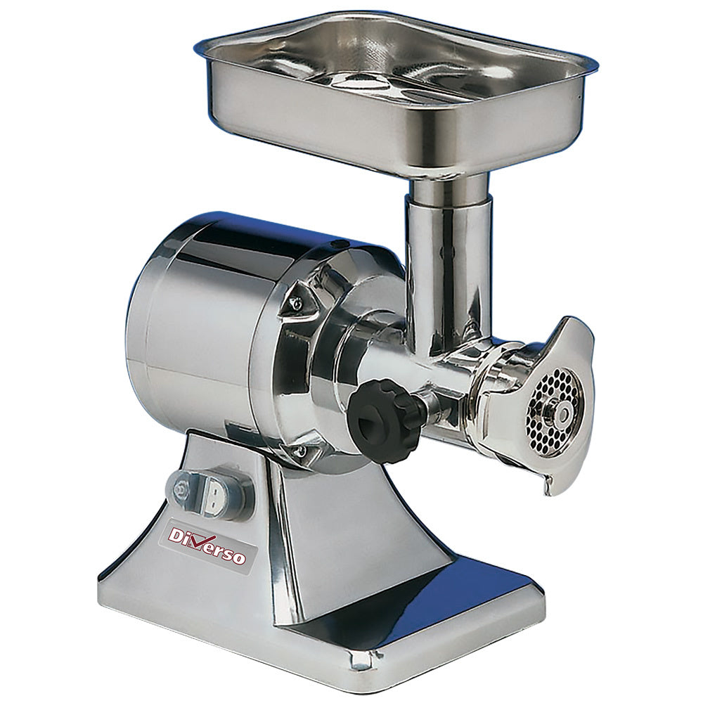 Hachoir à viande Diverso n° 12 Groupe Standard, appareil robuste pour moudre la viande, image montrant le moteur et la tête de broyage