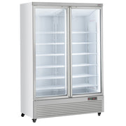 Vitrine Frigo verticale, 2 portes, 1085 litres  - BLANCHE