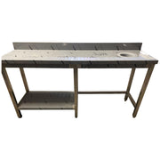 TABLE AVEC  VIDE ORDURE + 1/2 SOUS TABL. BORD DROIT ARRIERE