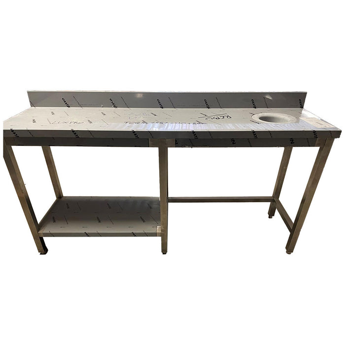 TABLE AVEC  VIDE ORDURE + 1/2 SOUS TABL. BORD DROIT ARRIERE