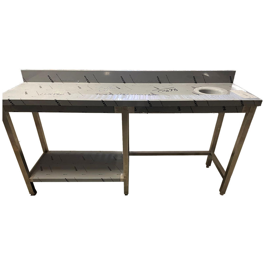 TABLE AVEC  VIDE ORDURE + 1/2 SOUS TABL. BORD DROIT ARRIERE
