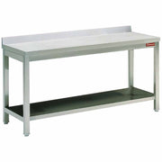TABLE DE TRAVAIL AVEC SOUS TABLETTE - BORD ARRIERE 90°