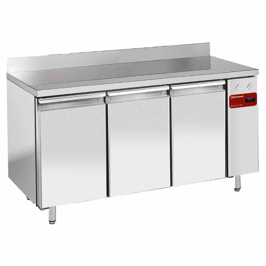 Table frigorifique "murale", ventilée, 3 portes GN 1/1, 405 litres (sans groupe)