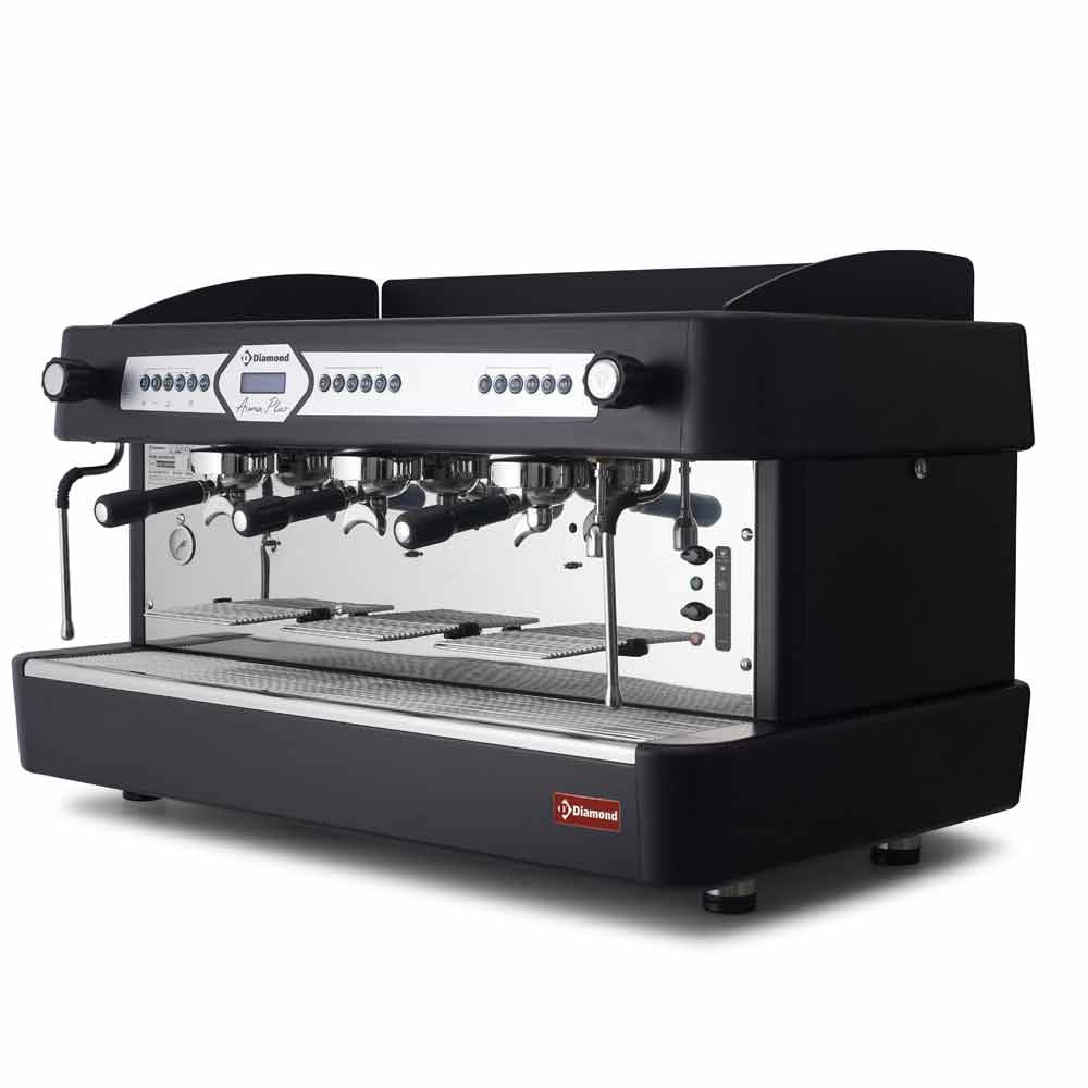 Machine à café 3 groupes, automatique.(avec display)-NOIR
