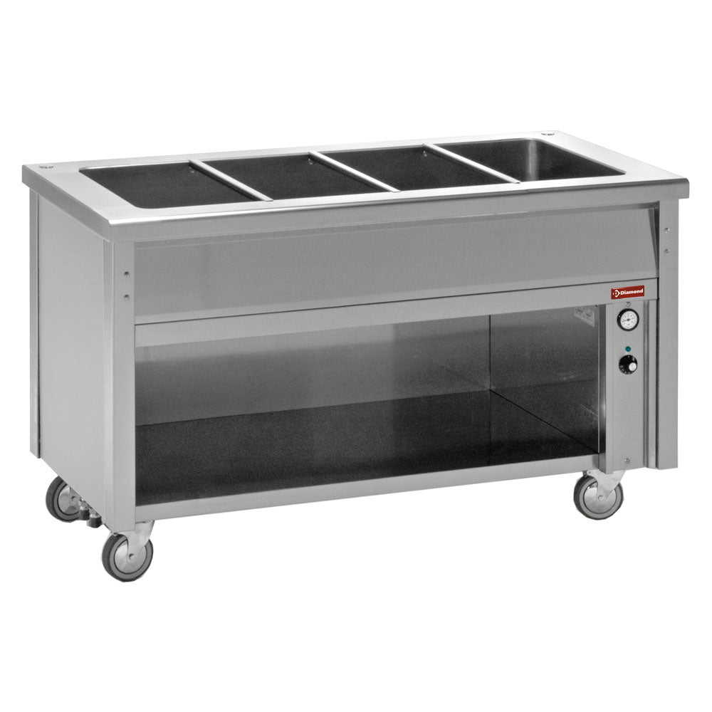 Élément bain-marie sur armoire ouverte 4 GN 1/1