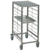 Echelle à platines 7 x GN 1/1, espace 75 mm , avec Top inox