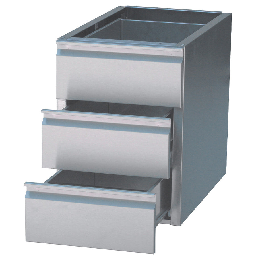 Bloc 3 tiroirs GN 1/1 (table prof. 700 mm)