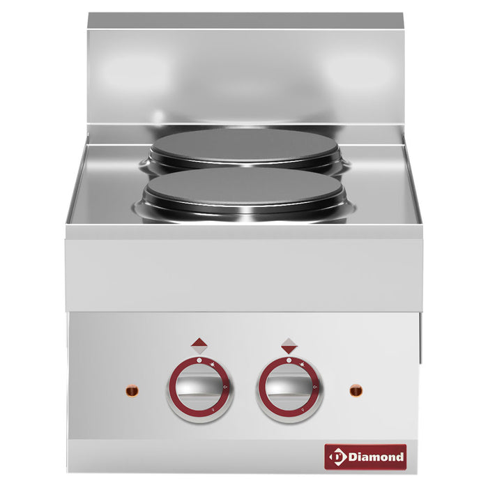 Cuisinière électrique 2 plaques rondes -top-
