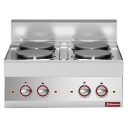 Cuisinière électrique 4 plaques rondes -top-"Alpha 650"