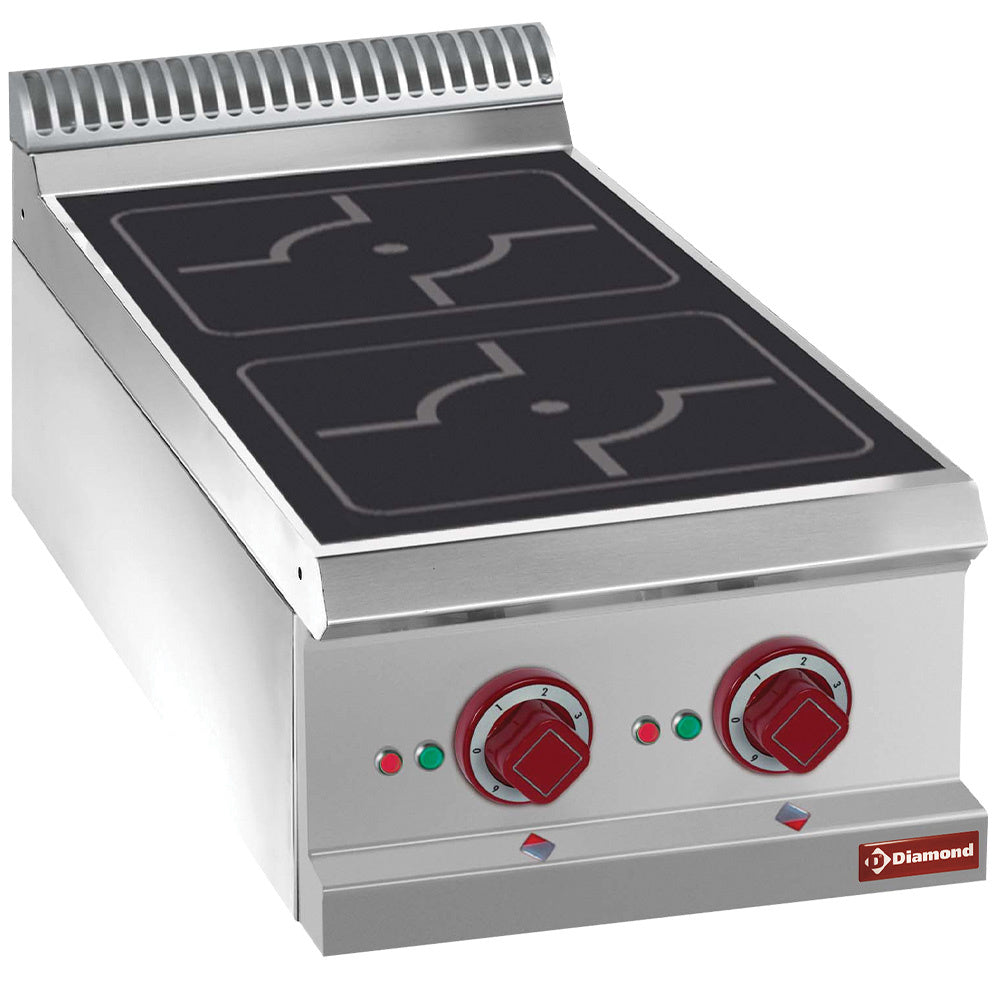 Cuisinière électrique, 2 foyers à induction -Top-