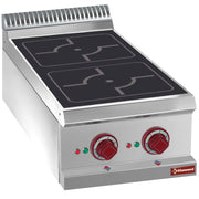 Cuisinière électrique, 2 foyers à induction -Top-
