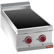Cuisinière électrique vitrocéramique 2 zones -Top-