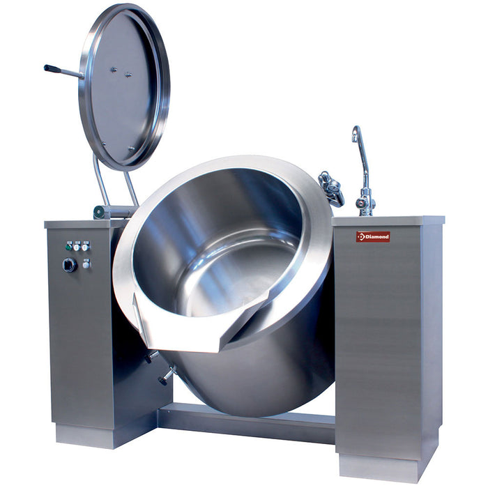 Marmite basculante électrique 300 litres, chauffage indirect